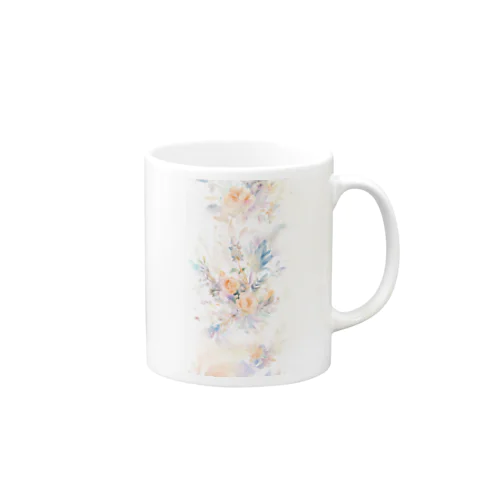 水彩画のナチュラルブーケ Mug