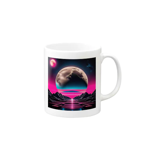 幻想的な夜空と月！part2 Mug