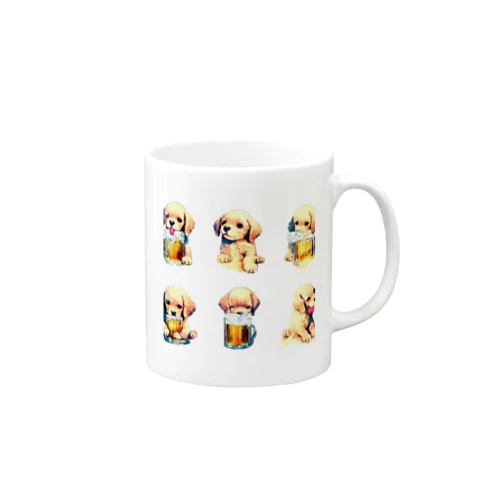 ビール好きの犬 Mug