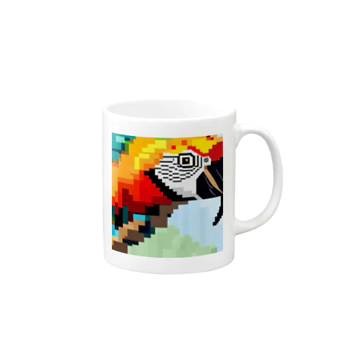 ドット絵のオウム Mug