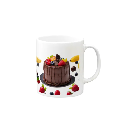 フルーツたっぷりチョコレートケーキ Mug