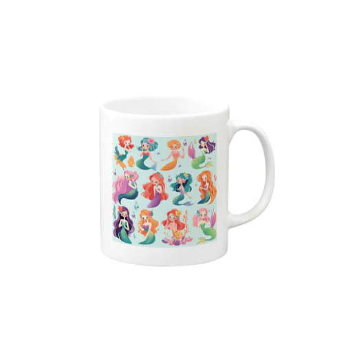 AI絵本　マーメイドシリーズのイラスト Mug