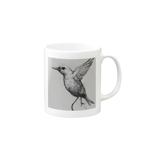 羽ばたく鳥 Mug