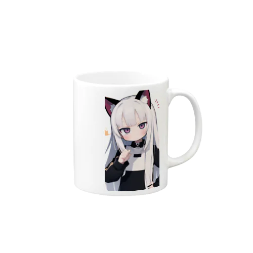 キュート＆ワイルドな髪の女の子 Mug