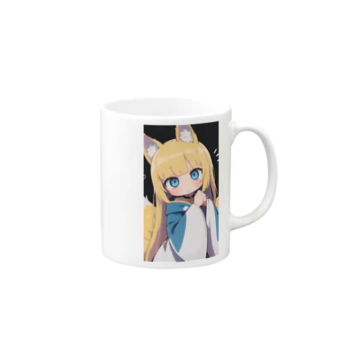 金髪のキツネの女の子 Mug