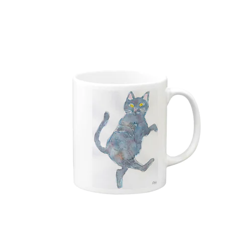 忍び足の猫の醤油ちゃん。 Mug