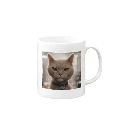 ビックフォト茶虎模様猫 Mug