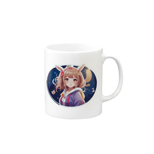 ウサ耳可愛い少女 Mug