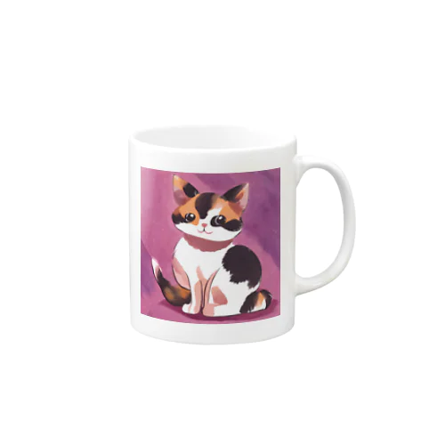 かわいい　三毛猫　グッズ Mug