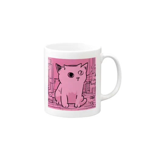 ピンクキャット Mug