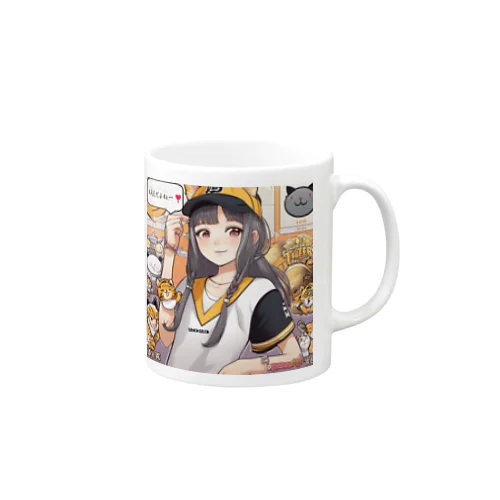 阪神タイガース　優勝　マスコット　トラ娘 Mug