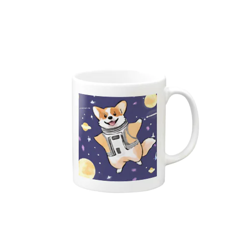 宇宙に行ったコーギー Mug