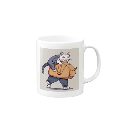 不思議猫 Mug