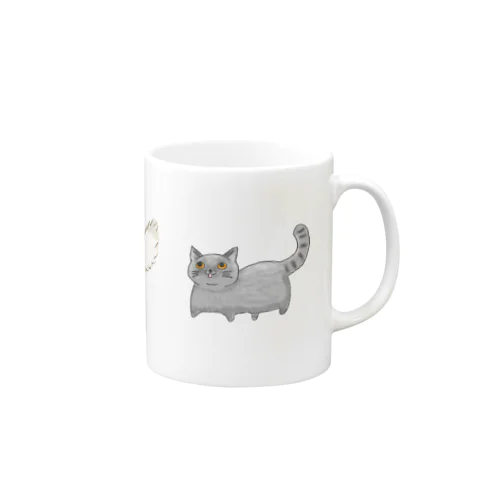 三匹の猫助 Mug