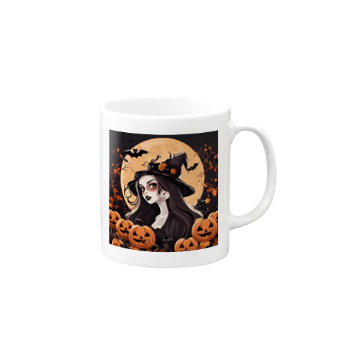 ハロウィン　魔女 Mug