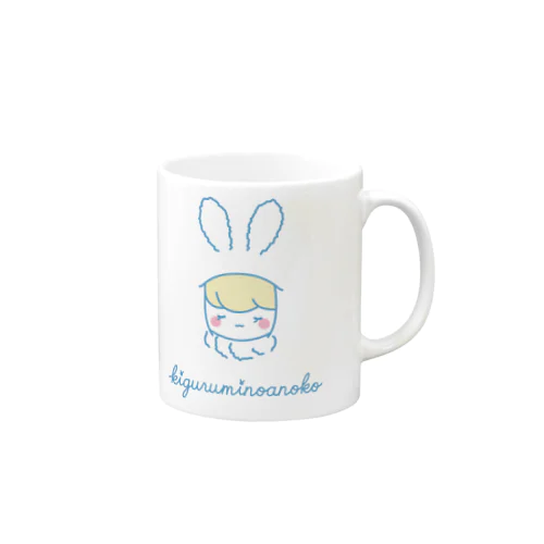 あおいろのあのこのホッとなお顔 Mug