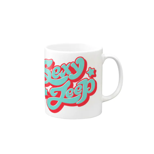 セクシージープWスター　ブルー Mug