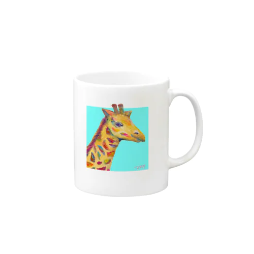 Giraffe 2 [Blue] Mug