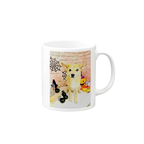 可愛いしばわんHappyHalloweenグッズ Mug