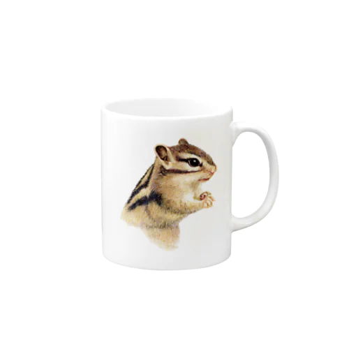 色鉛筆画　『シマリス』 Mug