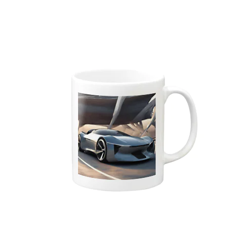 未来の車に乗りたいかい Mug