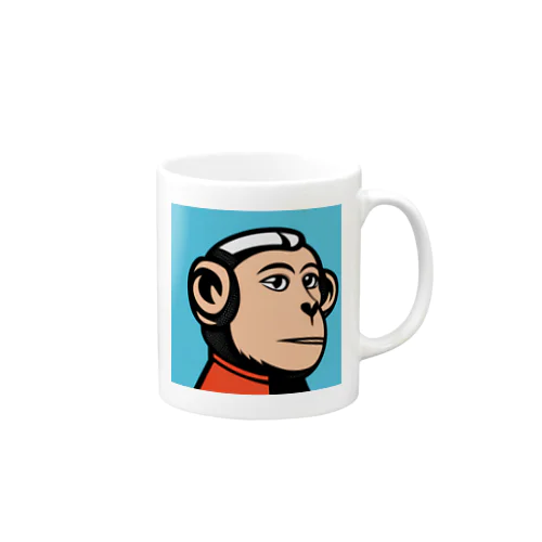 知的な猿 マグカップ