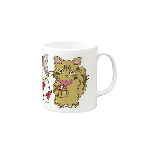 招き猫ちゃんたち Mug