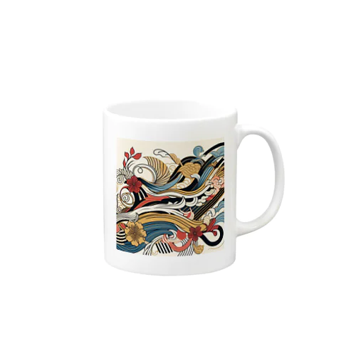 綺麗な和風柄 Mug