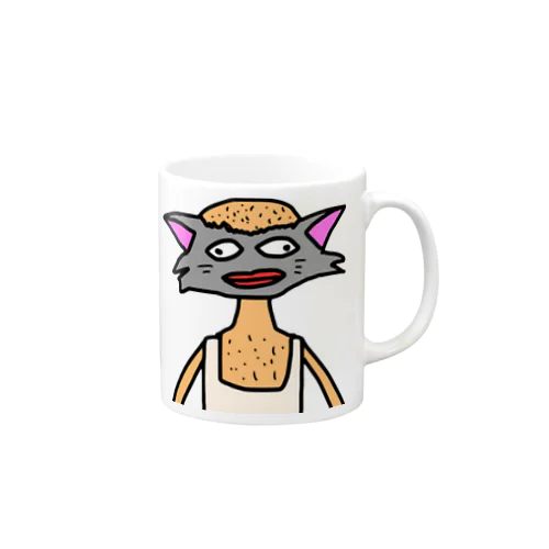 ハゲ猫 Mug
