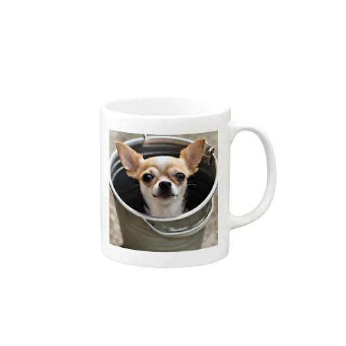 バケツに入ったチワワ Mug