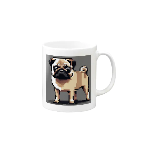 ドット絵　パグ犬 Mug