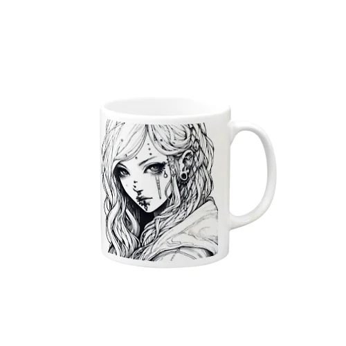 ピアス女子 Mug