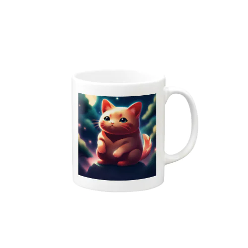 赤ねこ牛丸 Mug