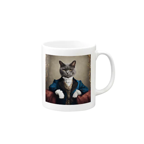 こっちを見る貴族ネコ4 Mug