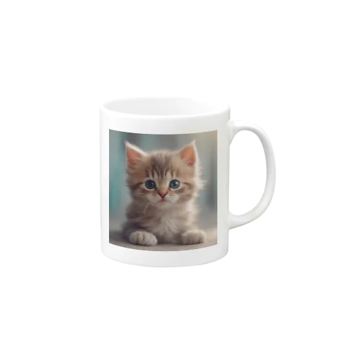 可愛い仔猫のイラストグッズ Mug