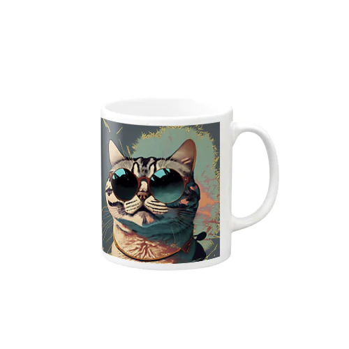 サングラスをかけた猫 Mug