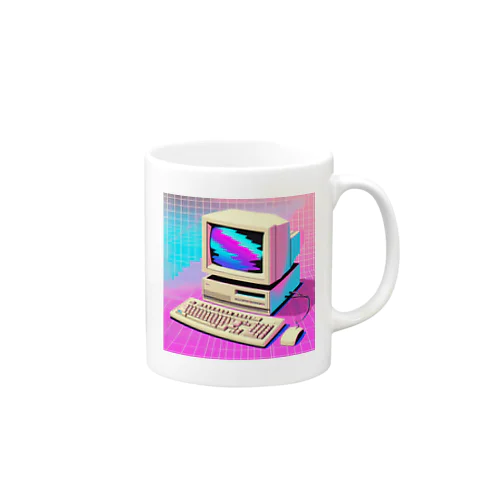 懐かしい90年代のコンピューター Mug