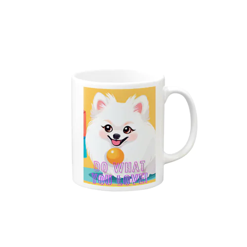 清楚系白ポメ　ポメ子 Mug