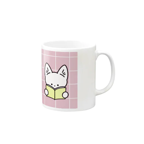 BOOK & CAT    3  CAT  Pink Mug