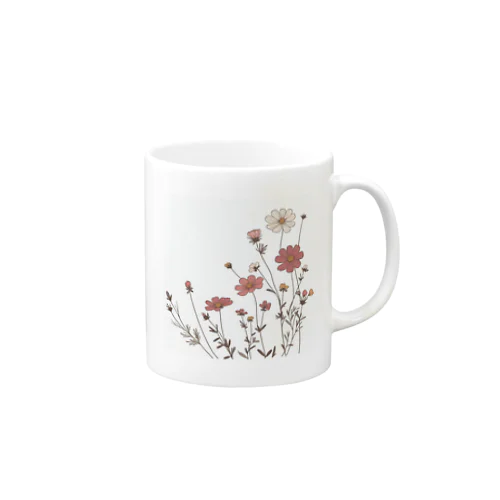 秋の草花のイラスト Mug