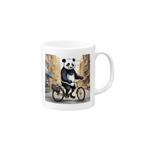 自転車に乗るパンダ Mug