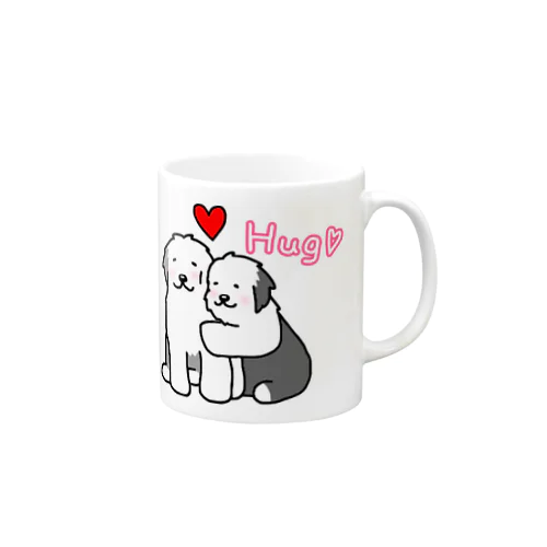 Hug Old English Sheepdog Mug