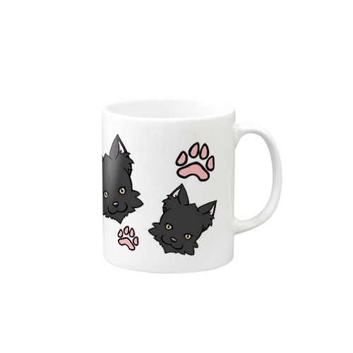 オオカミ模様(黒) Mug
