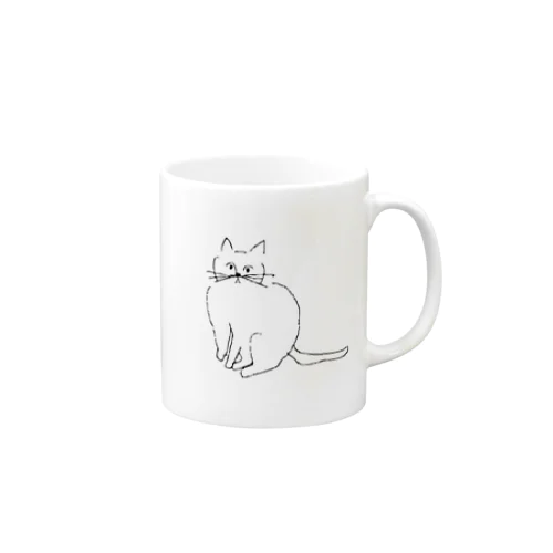 ねこ　ライトカラー Mug