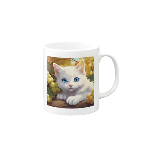 葡萄畑の番猫02 Mug