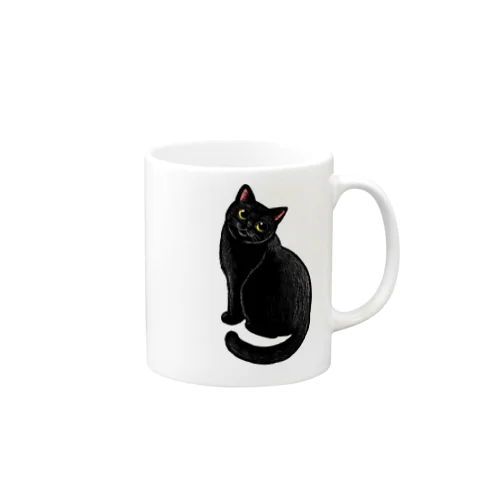 黒猫ちゃん マグカップ
