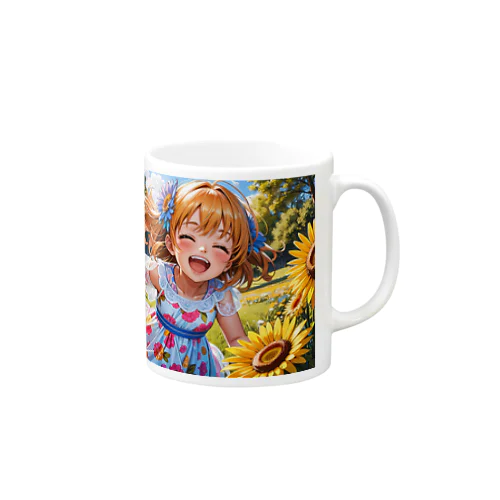 かわいい少女のイラストグッズ Mug