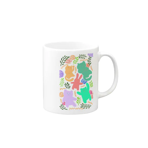 ボタニカルアニマル(グリーン) Mug