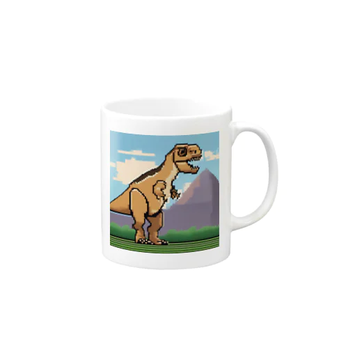 ドット絵　パキケファロサウルス Mug