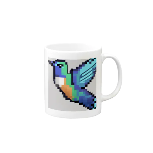 ハチドリピクセルアート Mug